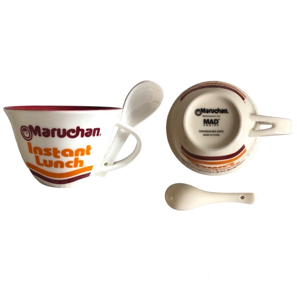 Maruchan Kitchen Maruchan Ceramic Ramen Noodle Soup Mug With Spoon